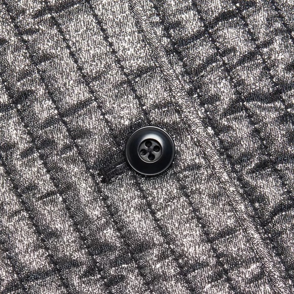 The Great. Quilted Metallic Bomber Jacket - Picture 3 of 6